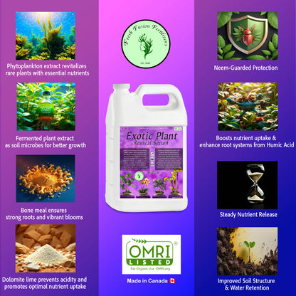 Exotic Plant Revival Serum - Transforms stressed plants into resilient green sculptures
